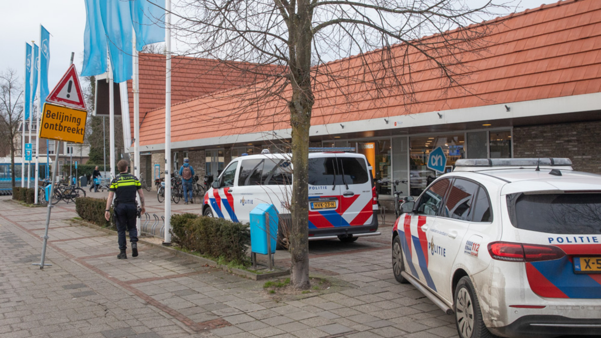 Fietser bedreigt bromfietser met mes in Baarn en wordt aangehouden