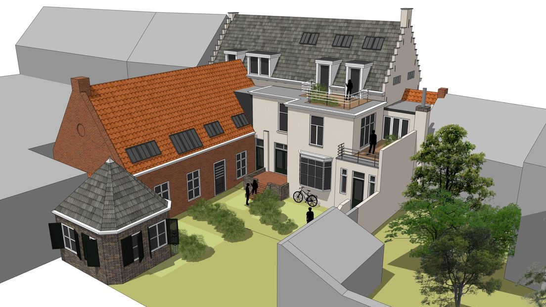 Zo komt het appartementencomplex na de verbouwing eruit te zien
