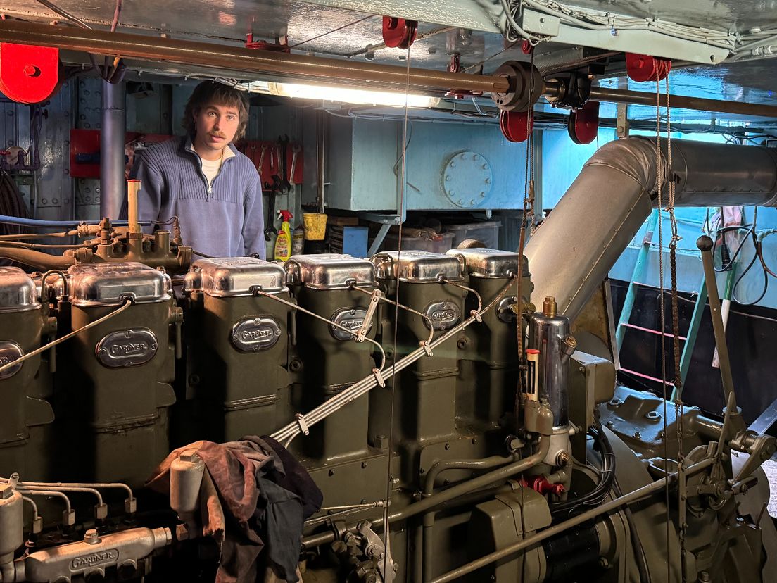 Ton Cox in de machinekamer