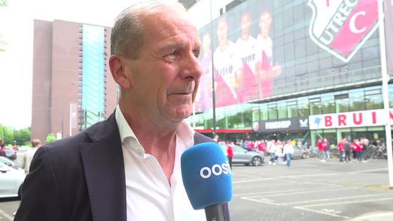 Algemeen directeur Jan Willem van Dop voorafgaand aan FC Utrecht - Go Ahead Eagles