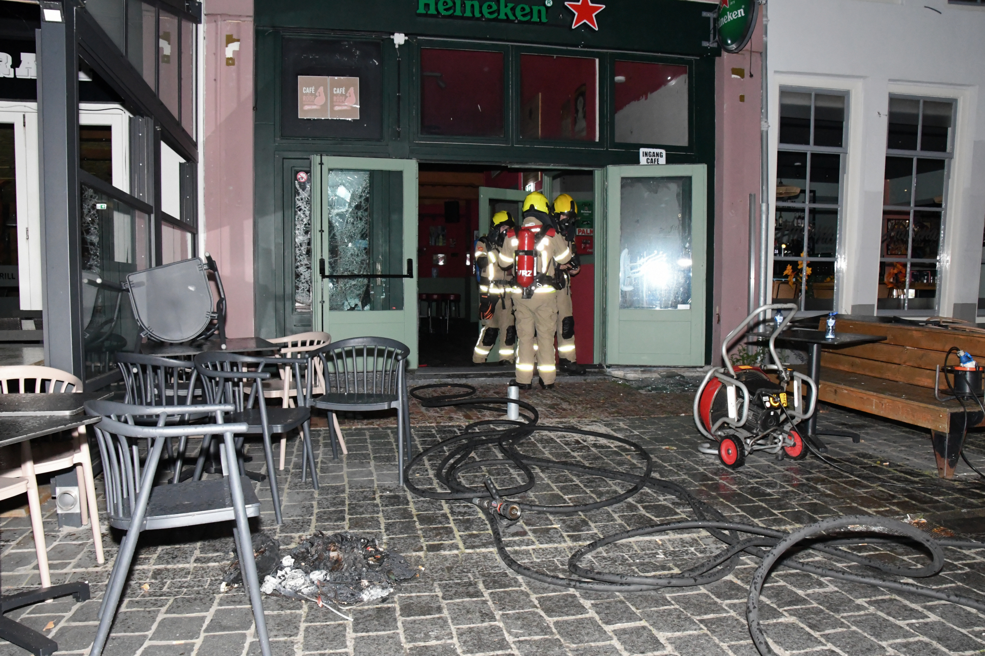 Het brandje was snel geblust