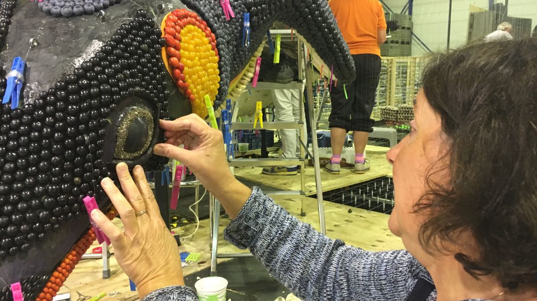 Hard werken voor het Fruitcorso Tiel.