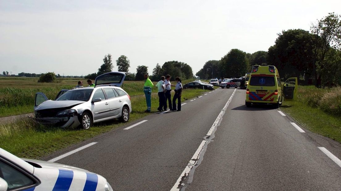 Lichtgewonde bij ongeluk in Wanneperveen