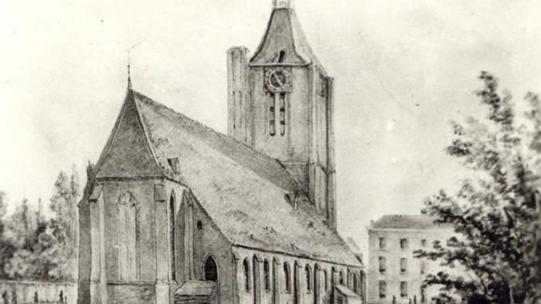 Oude Mariakerk rond 1800.