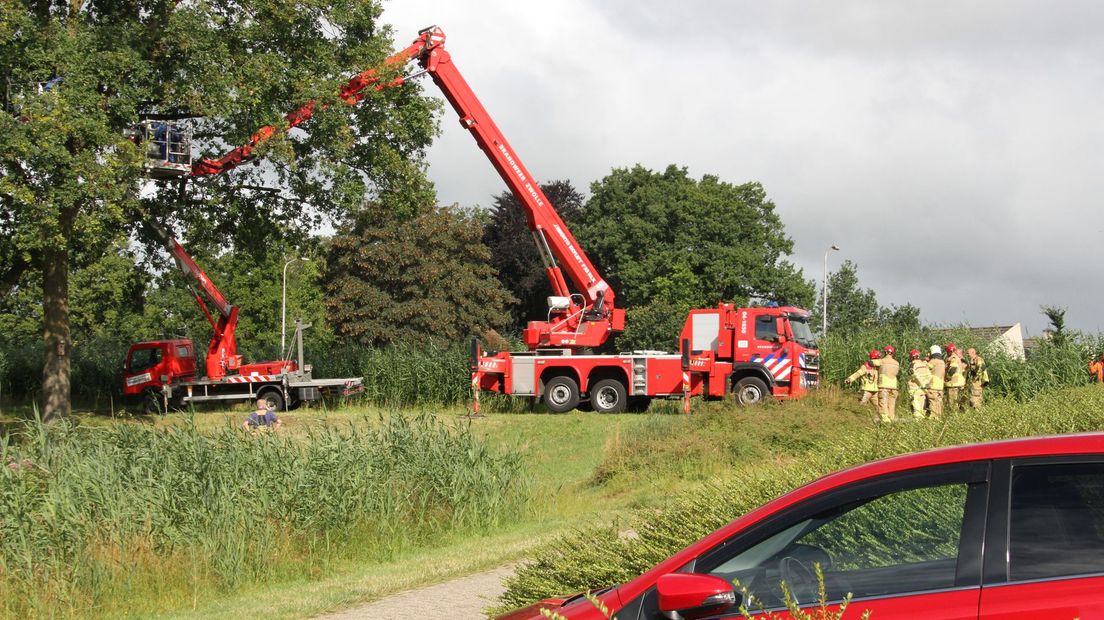 Hachelijke momenten in hoogwerker