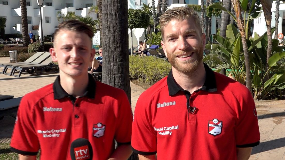 De twee nieuwe gezichten van FC Emmen: Nico Neidhart en Michael de Leeuw