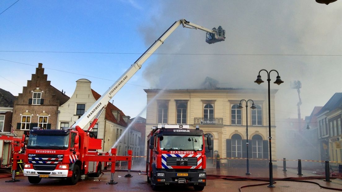 de brand in Steenwijk