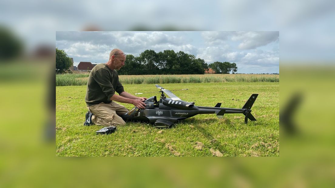 De modelhelikopter fan Jacob