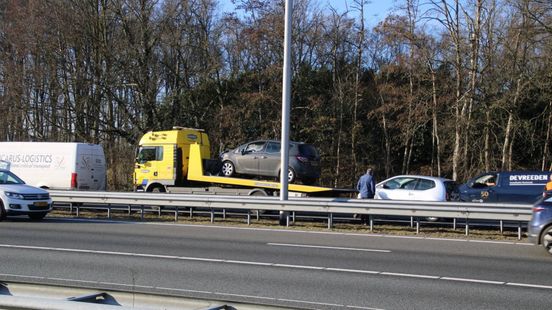 Flink ongeval op de A1 zorgt voor file