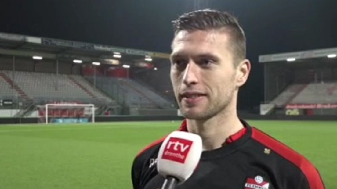 Bannink speelde vorig seizoen al op huurbasis voor FC Emmen (Rechten: RTV Drenthe)