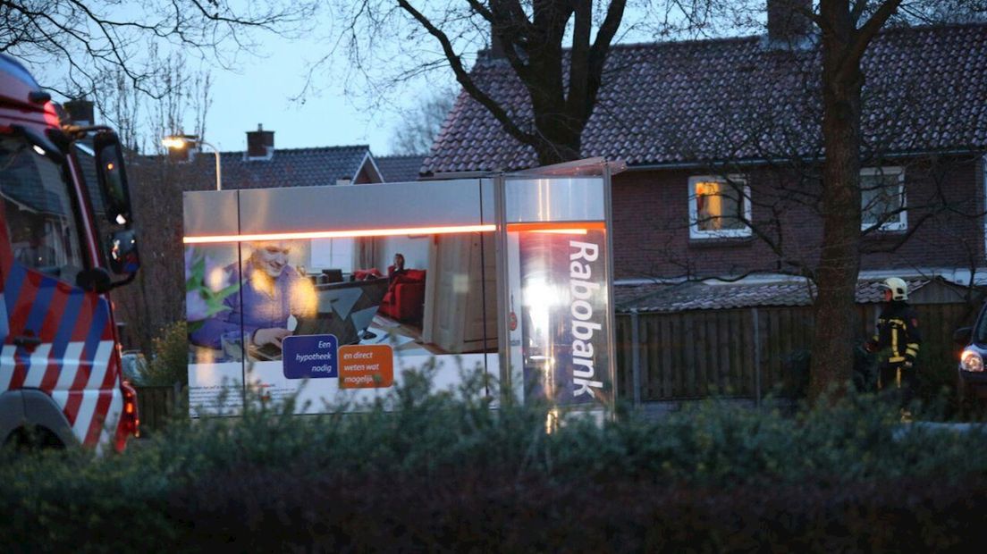 Omgeving van geldautomaat is tijdelijk afgezet