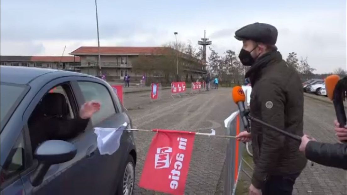 De 'staakstraat' in Zuidbroek