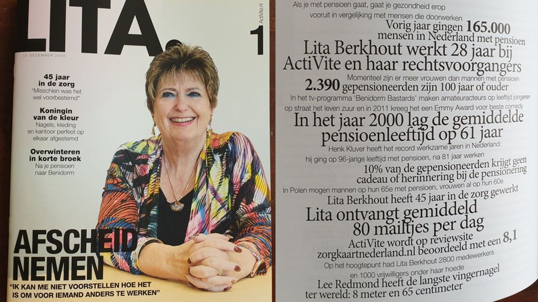 Bij haar afscheid van ActiVite heeft Berkhout een eigen glossy gekregen | Foto's: Omroep West