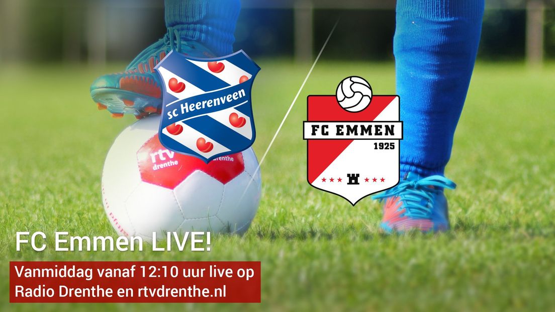 Volg SC Heerenveen - FC Emmen van minuut tot minuut