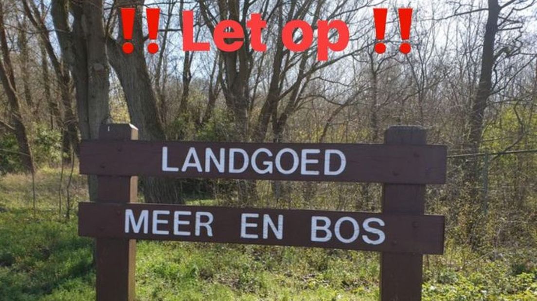 Waarschuwing Meer en Bos