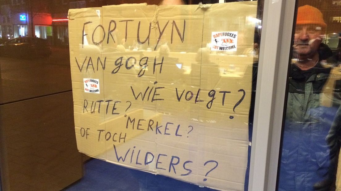 De demonstratie in Meppel (Rechten: RTV Drenthe / Jeppe Oostenga)