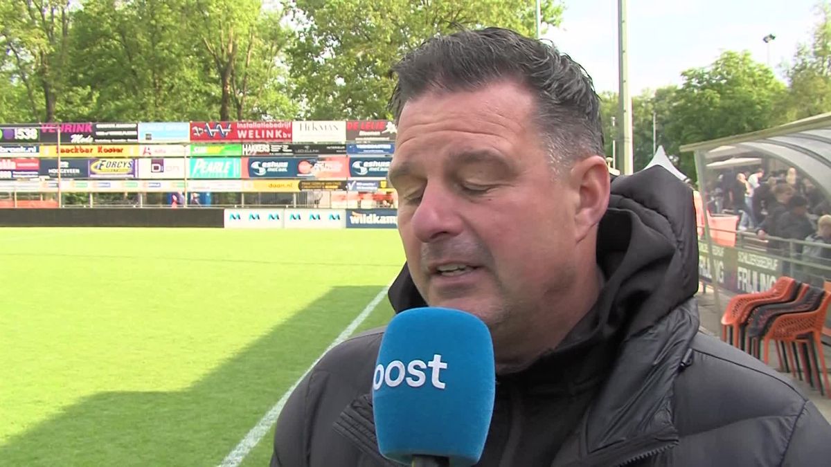 René van der Weij na het gelijkspel van HHC tegen Kozakken Boys