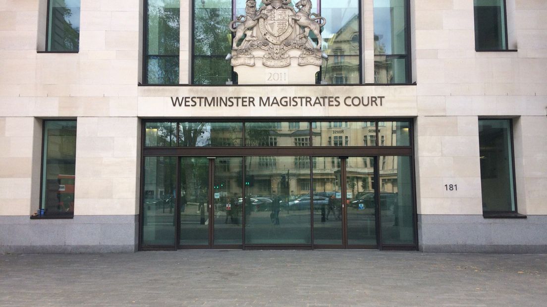 De Londense rechtbank die beslist over de uitlevering (Rechten: RTV Drenthe/Annemiek Meijer)