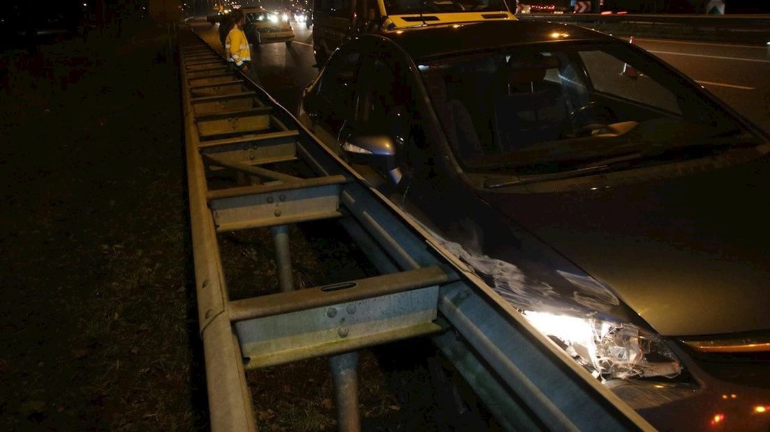 Gewonde bij botsing op A28