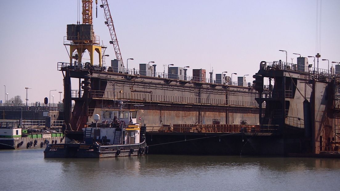 De scheepswerf is in april naar Vlissingen verhuisd.