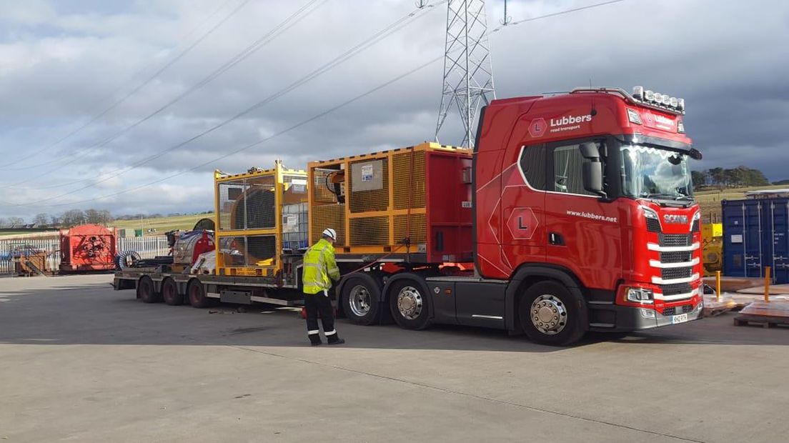 Een vrachtwagen van Lubbers Logistics uit Schoonebeek (Rechten: Lubbers Logistics)