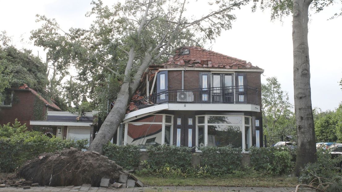 Huizen raakten zwaar beschadigd