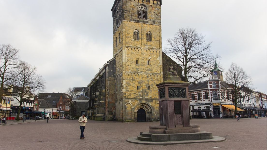 Het centrum van Enschede, de Oude Markt