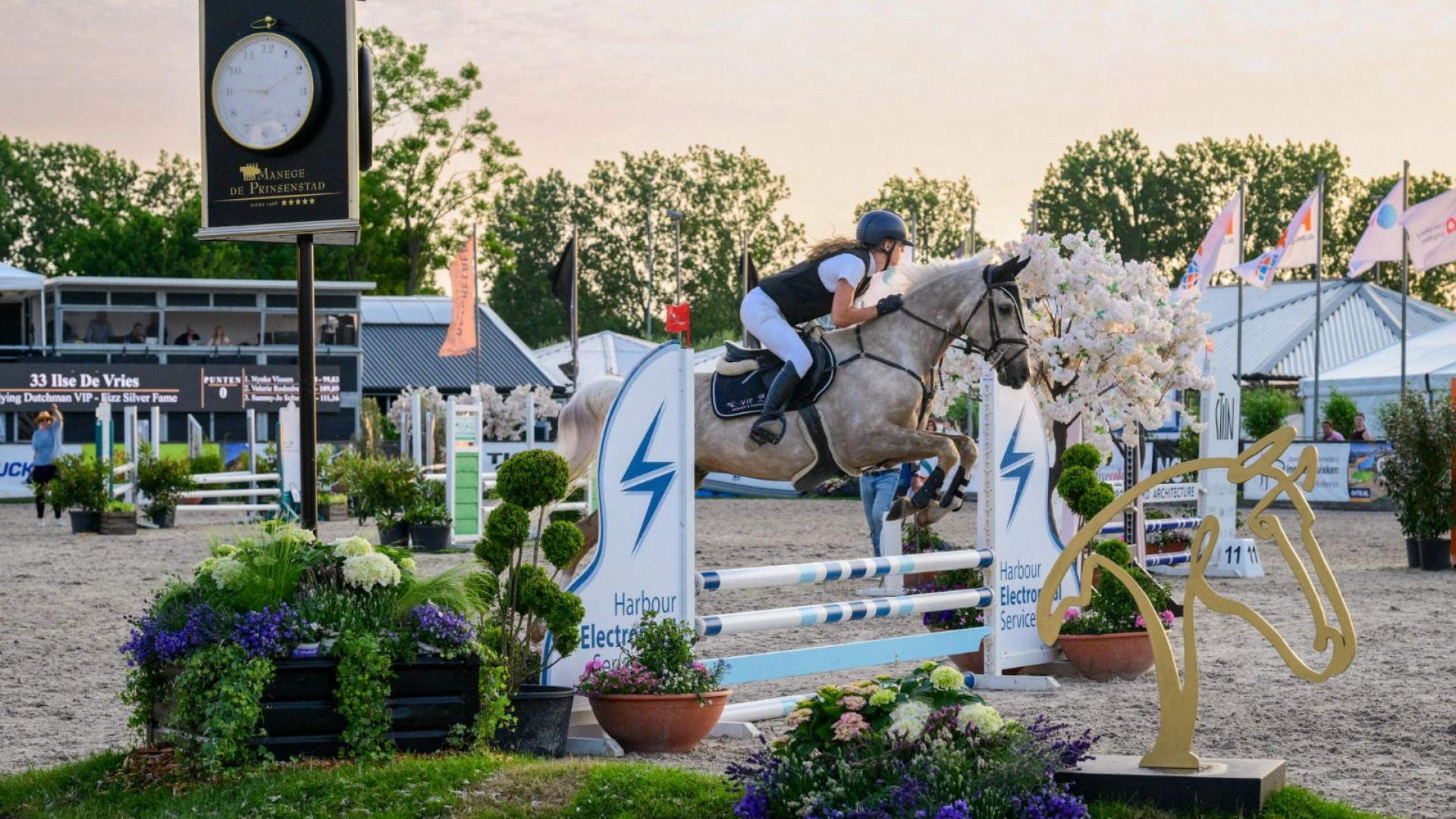 Springruiter op Concours Delft