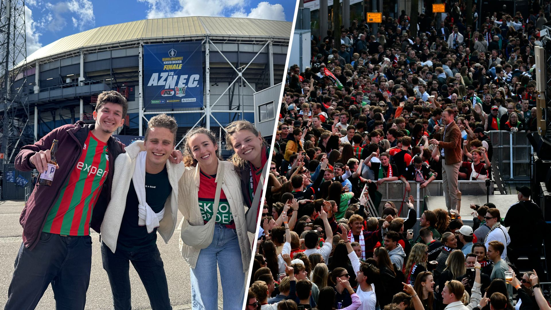 LEES TERUG | Finalekoorts in Nijmegen • Kuip stroomt vol met NEC-fans