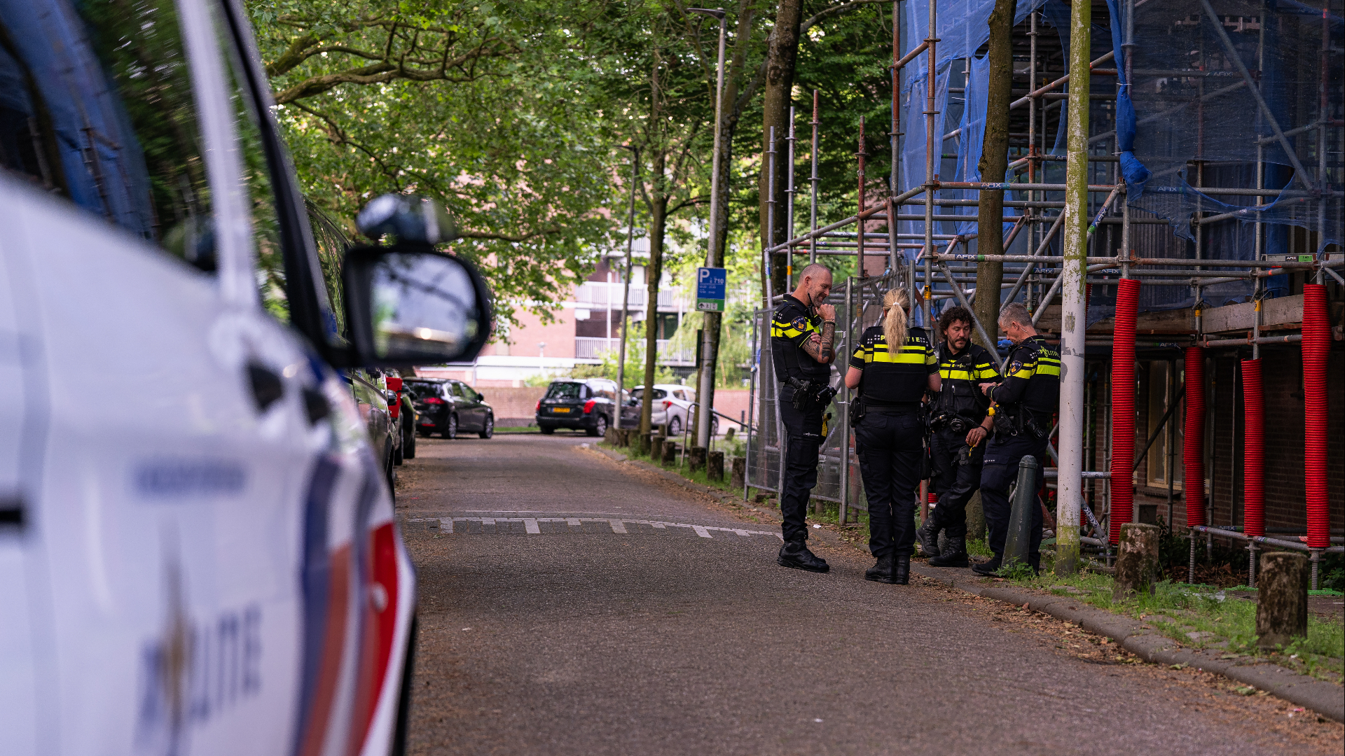 De politie wist de man al snel aan te houden.