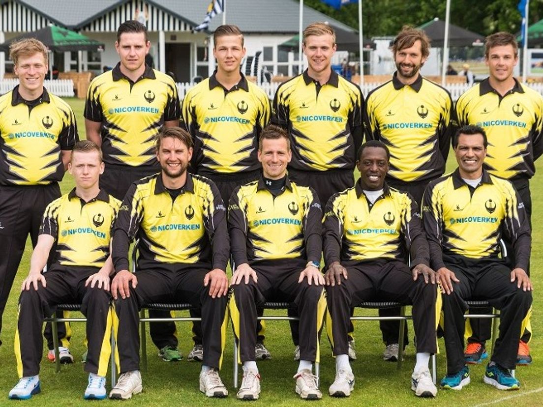 De cricketers van Excelsior '20 zegevierden