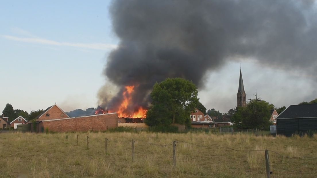 De brand in Oude Pekela