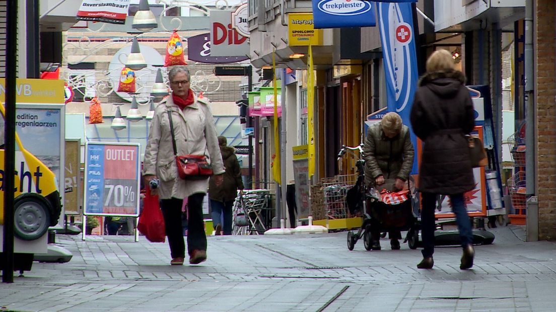 Winkelstraat Noordstraat in Terneuzen