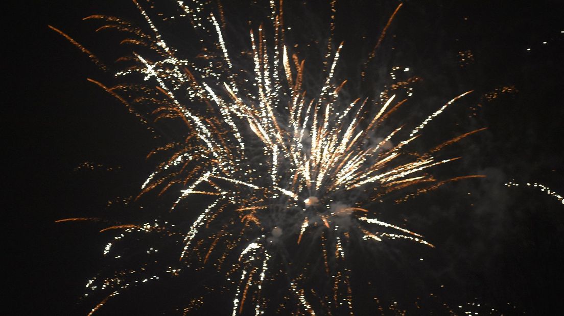 In Zuidlaren was nog wat vuurwerk te zien