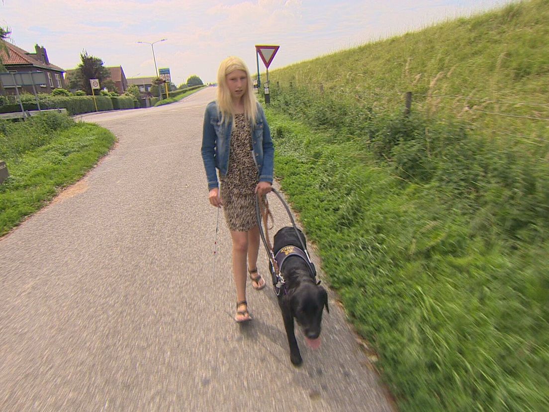 Anne met hond Kingsley