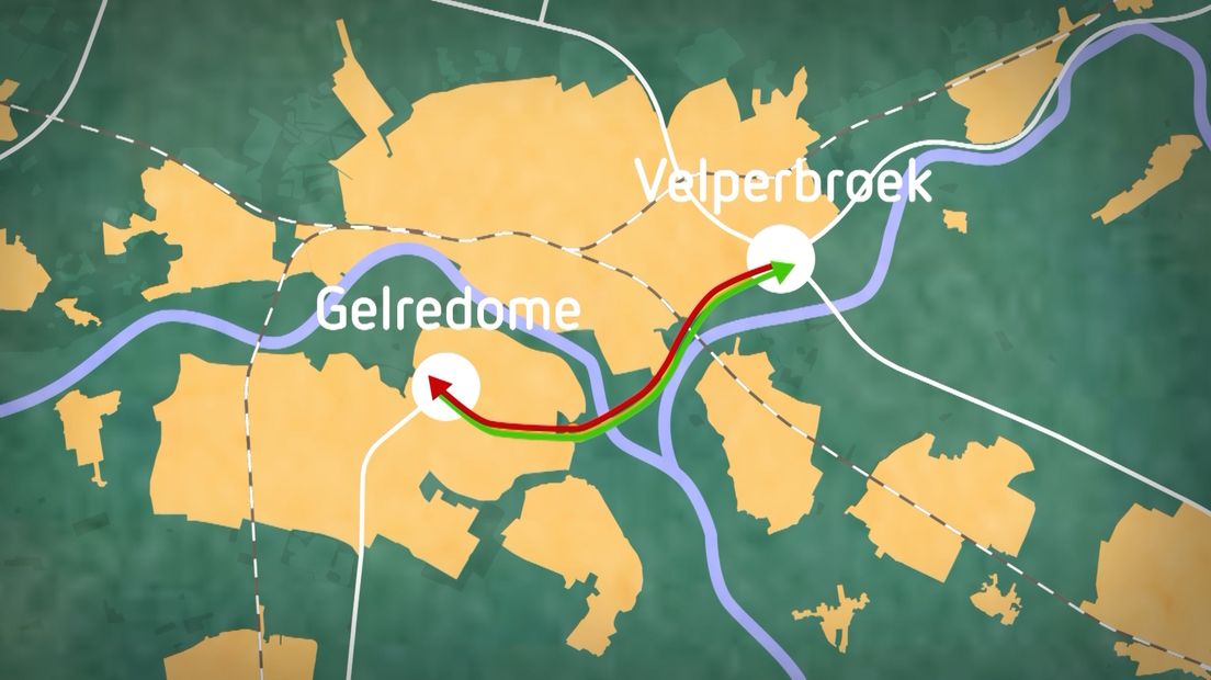 Er wordt sinds donderdagavond weer gewerkt aan de Pleijroute in Arnhem. De weg zit dicht van de A12 tot het GelreDome. De werkzaamheden duren nog tien dagen, tot met zondag 25 augustus.