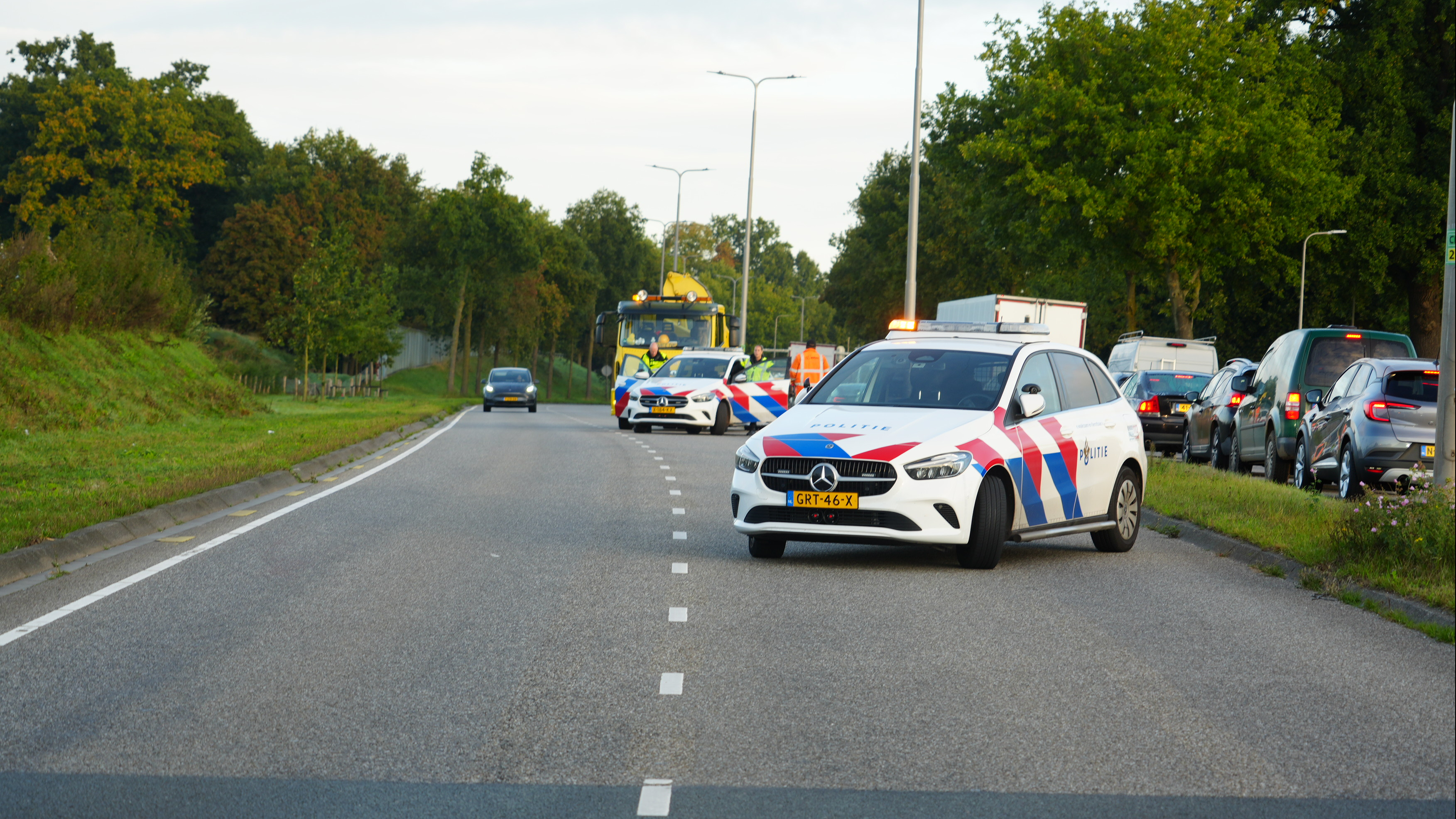 File na ongeluk in spoortunnel aan de Zwolse Ceintuurbaan.