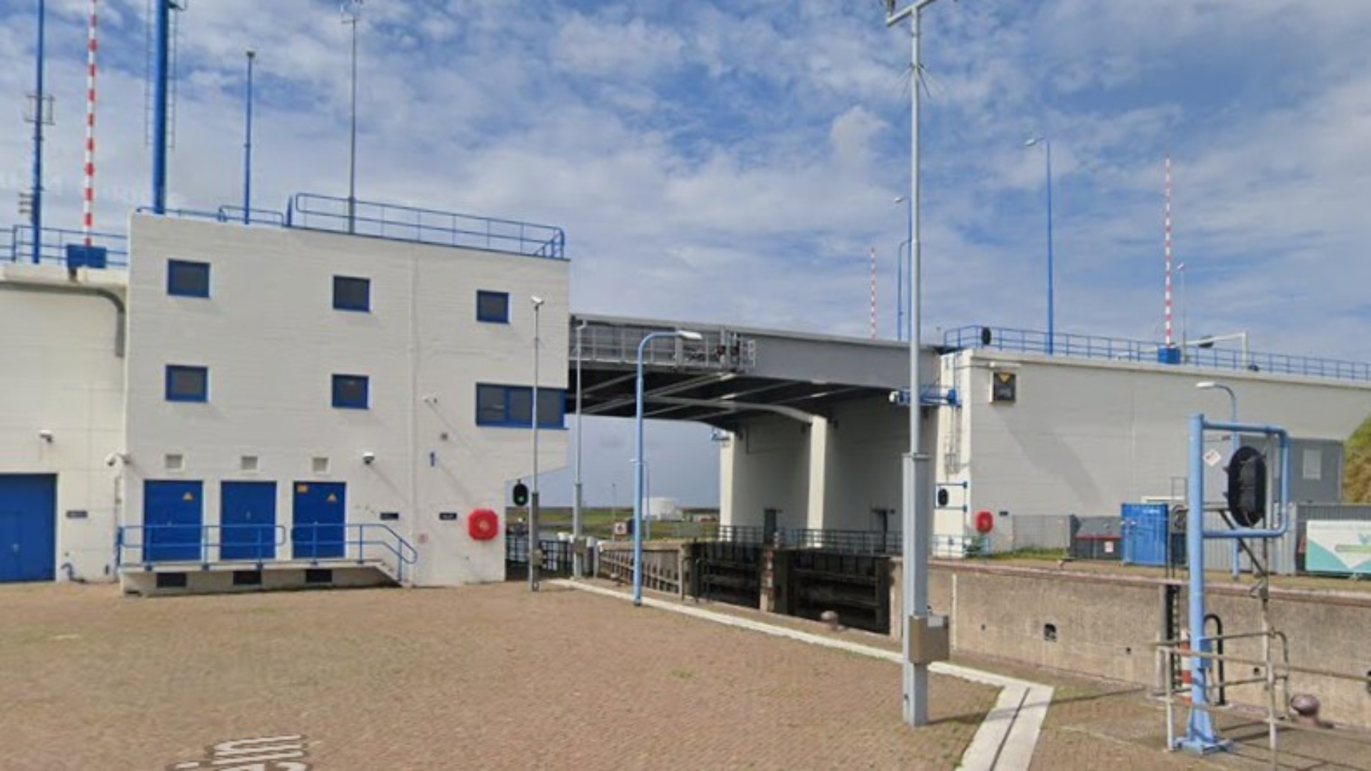 De Goereesesluis bij Stellendam waar het allemaal gebeurde.