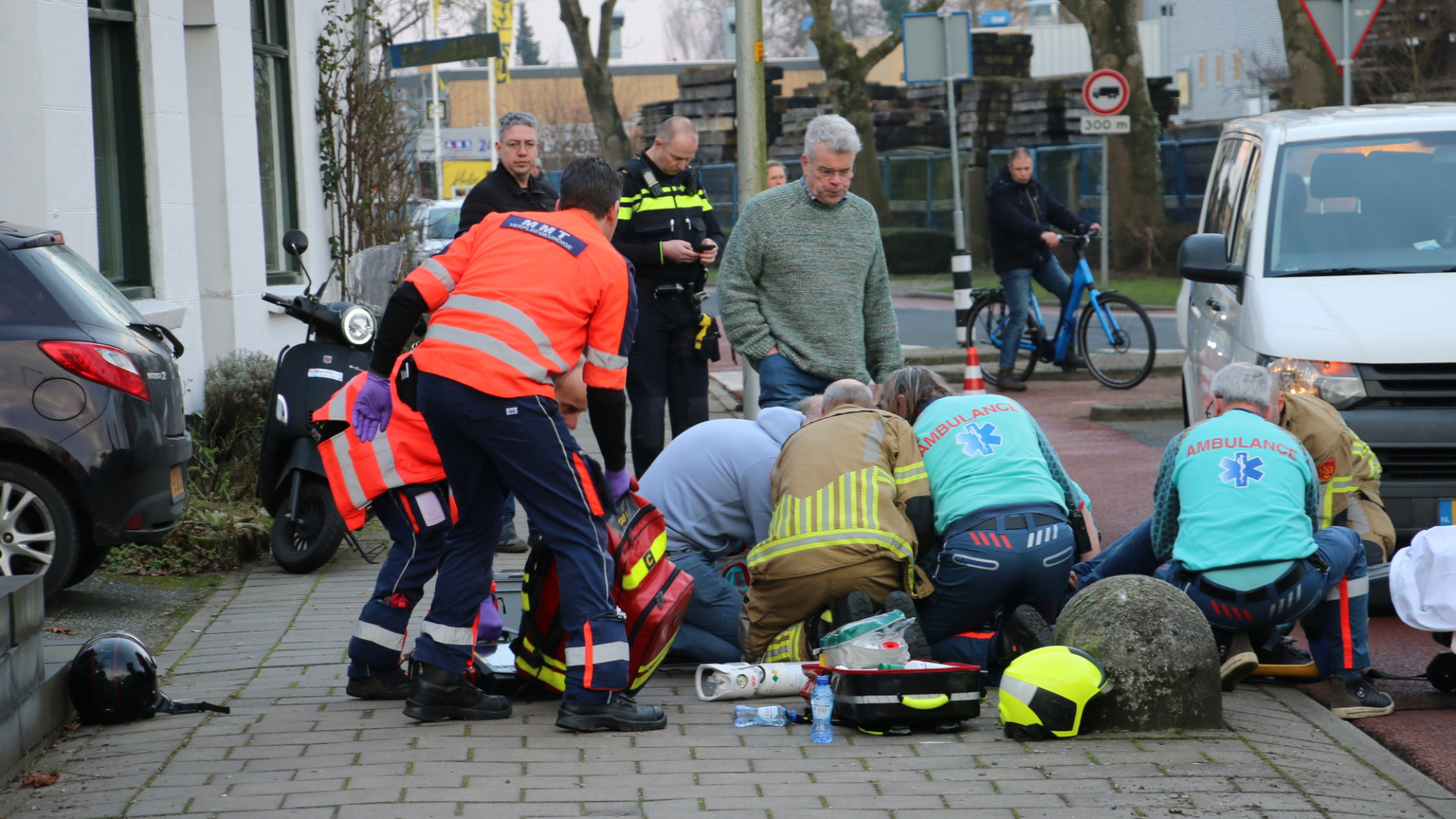 Gewonde bij ongeluk in Waddinxveen.
