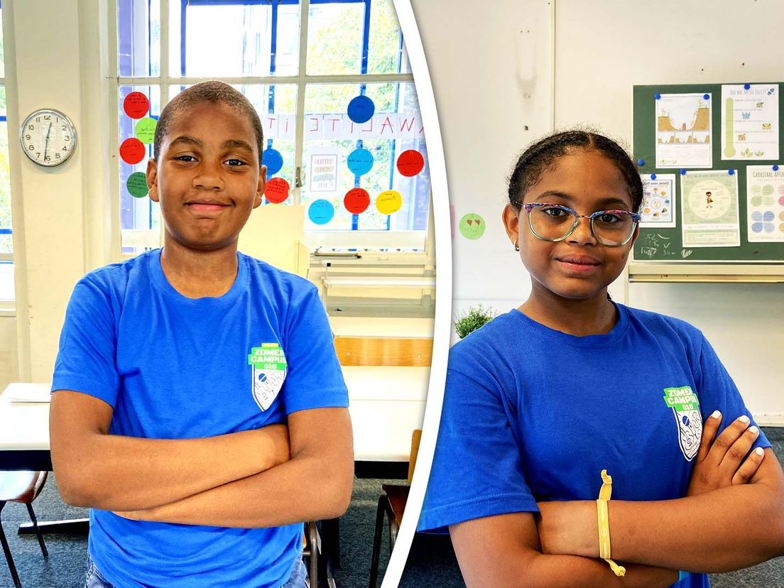 Djeily en Najany gaan naar Rotterdamse zomerschool