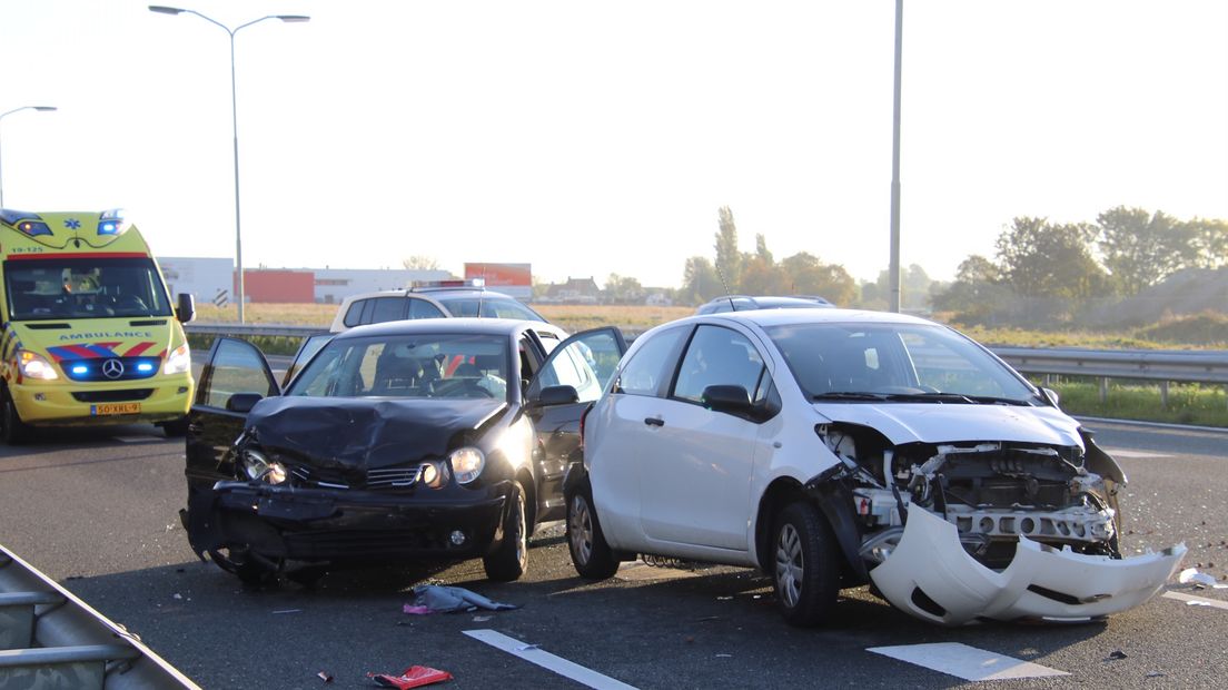 Gewonden bij ongeluk op A58 bij Oost-Souburg