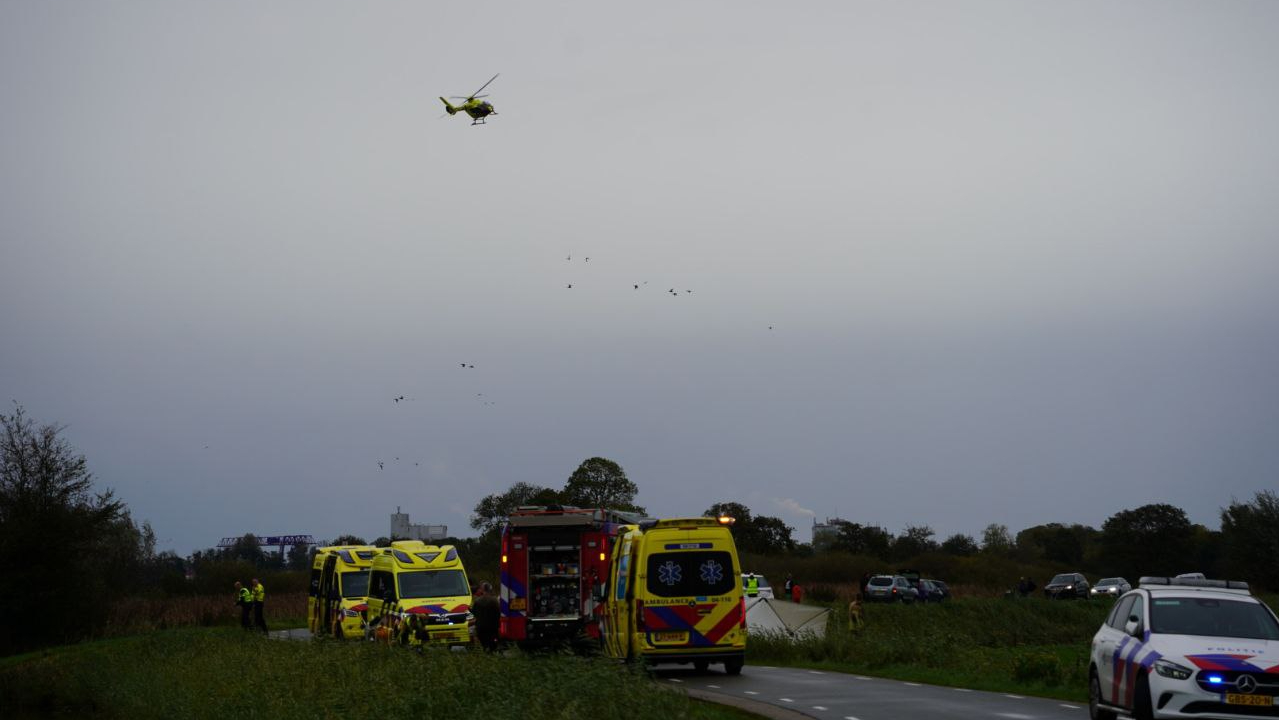 Persoon overleden na eenzijdig ongeluk in Staphorst.