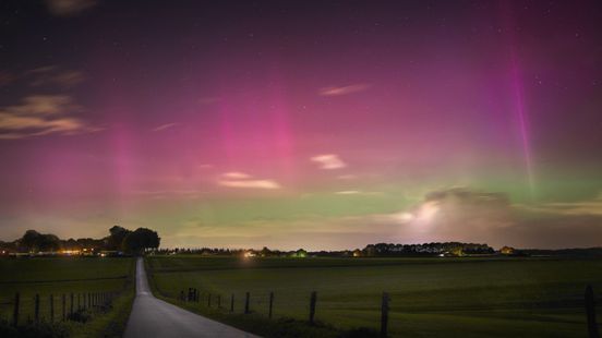 Magie boven Gelderland: Noorderlicht levert mooie beelden op