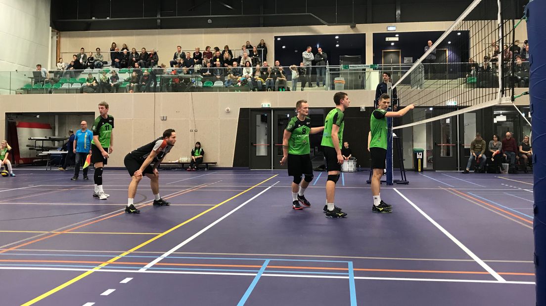 Sudosa-Desto slikt een verlies tegen directe concurrent Volley Tilburg. (Rechten: RTV Drenthe/Myon Padding)