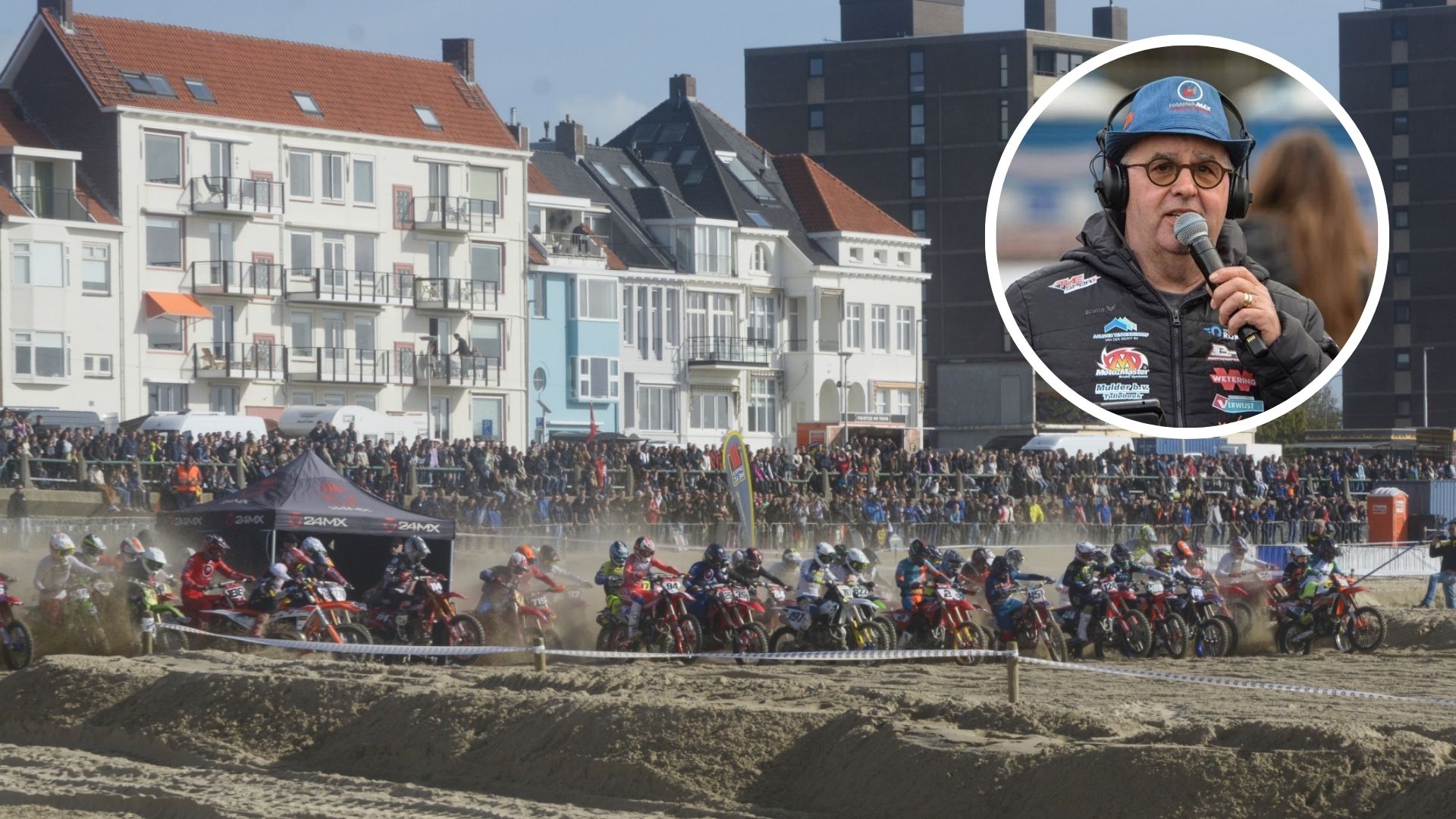 Voor 'Kees de Omroeper' is Strandcross in Vlissingen een krent in de pap