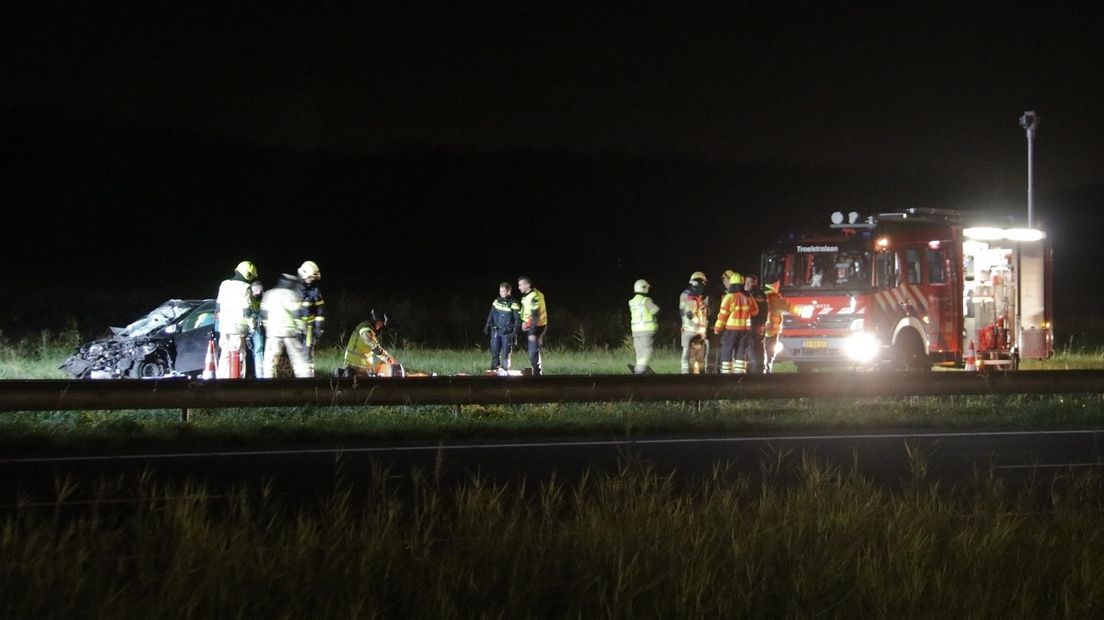 Zwaar ongeluk op A58 bij Goes