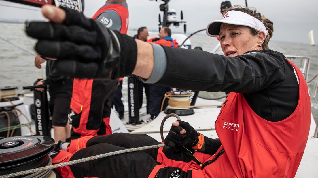 Carolijn Brouwer is de eerste vrouw die de Volvo Ocean Race heeft gewonnen