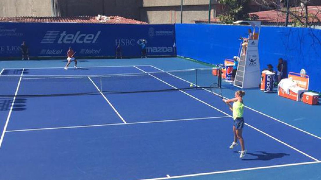 Tennisster Richel Hogenkamp wint overtuigend in Acapulco