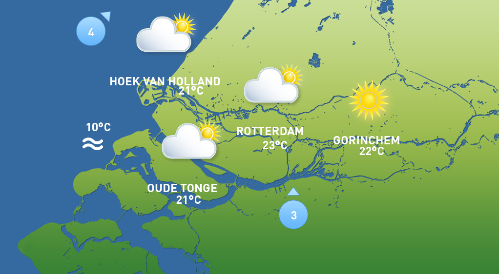 Het weer van donderdag 9 april 2026