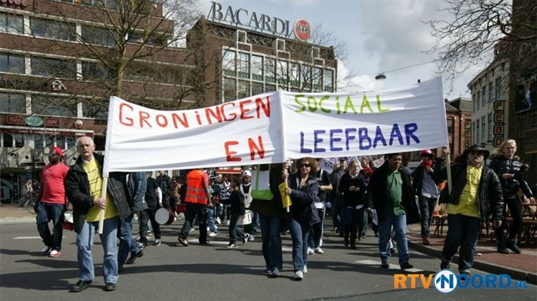 In april werd al een demonstratie gehouden voor het behoud van de banen.
